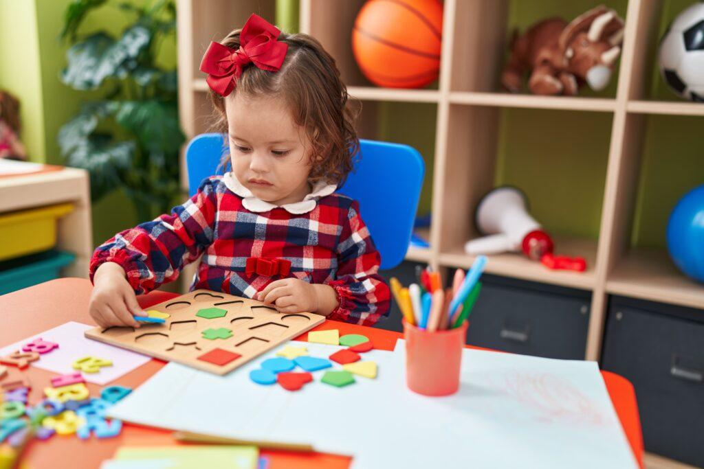 Preschooler in classroom